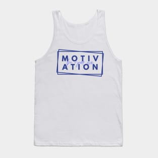 Be your Own Motivation - Navy Blue Tank Top